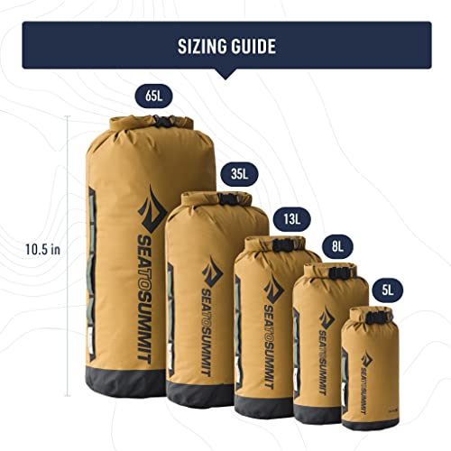 Sea to Summit Big River Dry Bag, Heavy-Duty Dry Storage, 35 Liter, Gold Brown - color: Gold Brown, style: 35 Liter