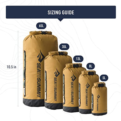 Sea to Summit Big River Dry Bag, Heavy-Duty Dry Storage, 65 Liter, Surf Blue - color: Surf Blue, style: 65 Liter