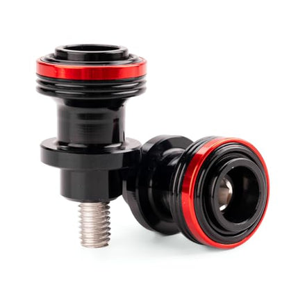 M8 Swingarm Spools Sliders, CNC Billet Aluminum Universal Paddock Rear Stand Screws Bobbins, Fits for CBR600RR CBR1000RR, GSXR600/750/1000, ZX6R ZX10R Z650 Z900, SV650,S1000RR– 2 PCS (Red) - color: Red