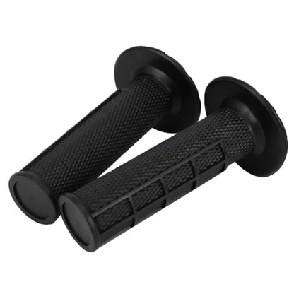 Motorcycle Lock-on Grips 7/8”Handlebar Handle Universal for KLX 140 KLX300R CRF250F CRF300L YZ250F YZ450F DRZ400 TW200 YFZ450 Dirt Pit Bike ATV Black - color: black