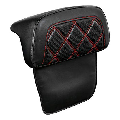 Razor Chopped Trunk Backrest Pad Fits For Harley Touring 2014-2023 Tri Glide Road King Street Glide Road Glide Electra Glide Pack - color: Style D# 2