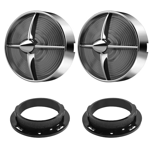 3 1/4" Motorcycle Turn Signal Lens Covers 2 Pack, Custom Smoked Front Rear Lamp Lenses Retro Tail Light Caps Universal for Harley Road King Electra Street Glide Heritage Softail Accessories - color: 3 1/4" round Smoke Lens Covers
