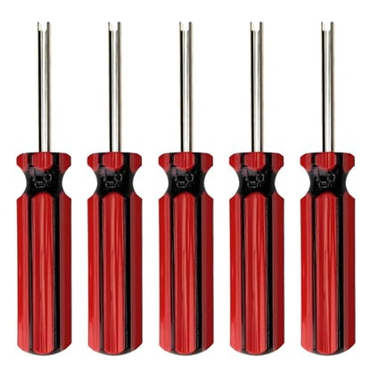 5Pcs Tire Valve Stem Removal Tool - Premium Single Heads Valve Core Remover,Great Tire Valve Tool for Schrader Valve Cores (5Pieces Single Heads Valve Tools)