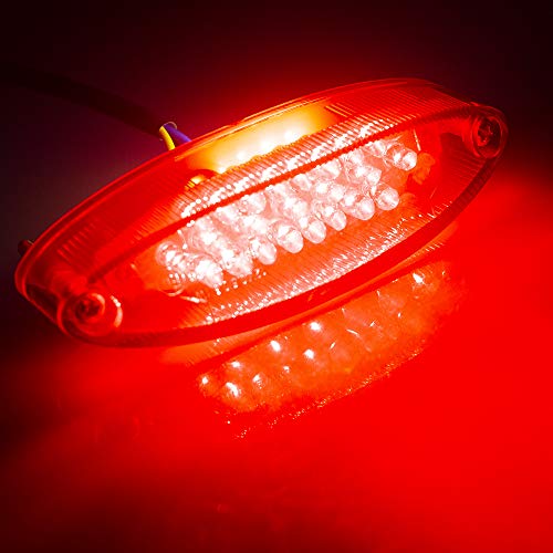 Motorcycle Taillight Universal Brake Stop Light ATV Tail Light - color: Red