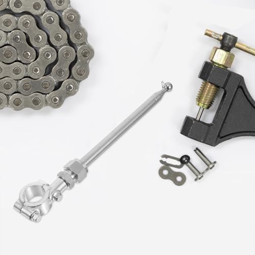 Uonlytech 2pcs Retractable Flagpole for Motorcycle and Bicycle Aluminum Alloy and Steel Safety Flag Mount with Stable Support, Easy Installation for Riding and Biking