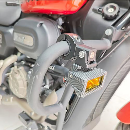 Motorcycle Mounting Bracket Kit 18-32mm Horizontal Bull Bar Mounting Bracket,Adjustable Headlight Fog Light Mounting Holder, Universal Spotlight Bracket - 2set - style: 18-32mm