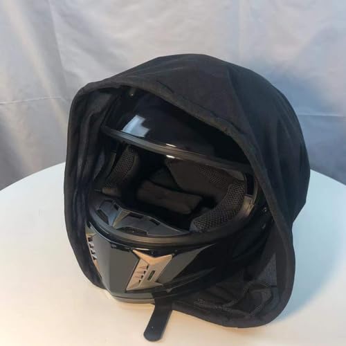 2 Pack Motorcycle Helmet Bag, Lightweight Drawstring Storage Bag, Large Capacity Protective Carrying Bag for Motorcycle, Bicycle, Ski, Hockey & Sports Helmet (Black)
