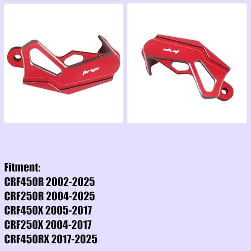 Motorcycle Parts CNC Aluminum Caliper Guard Cover Protector for CRF450R 2002-2025 CRF250R 2004-2025 CRF450X 2005-2017 CRF250X 2004-2017 CRF450RX 2017-2025 Dirt Pit Bike - size: Caliper Guard