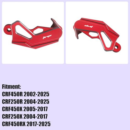 Motorcycle Parts CNC Aluminum Caliper Guard Cover Protector for CRF450R 2002-2025 CRF250R 2004-2025 CRF450X 2005-2017 CRF250X 2004-2017 CRF450RX 2017-2025 Dirt Pit Bike - size: Caliper Guard