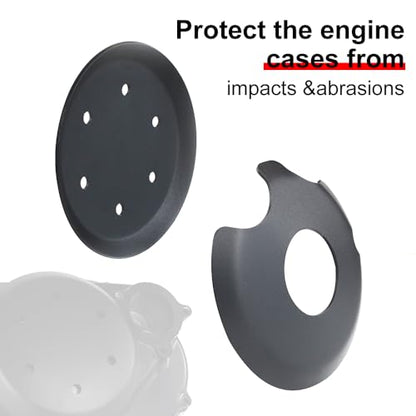 Xitomer Engine Cover Compatible with TW200 Motorcycle Engine Clutch Ignition Case Savers Guards Compatible with TW200 2003-2024 (Black)
