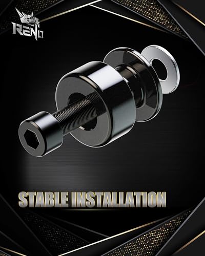 RENO 6MM Swingarm Spools Sliders Stand, 304 Stainless Steel Universal M6 Motorcycle Frame Sliders Compatible with YZF R1 LE R1M R1S R3 FZS1000 FZ1 R6 R6S R7 R9 600R RSV4 RS 125 250 600 (Black, 2 Pcs) - color: 304 Stainless Steel (matte), size: 6MM