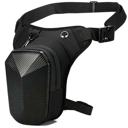 Motorcycle Leg Bag For Men EVA Hard Shell Thigh Bag Drop Leg Bag With Removable Leg Straps Multifunctional Gear Bags For Cycling Hiking Travel Outdoor