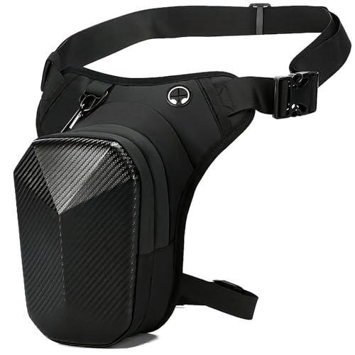 Motorcycle Leg Bag For Men EVA Hard Shell Thigh Bag Drop Leg Bag With Removable Leg Straps Multifunctional Gear Bags For Cycling Hiking Travel Outdoor