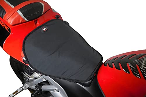 GEARS Heated Seat Pad for Motorcycle, ATV, Scooter & Snowmobile | Universal Fit Heated Seat Pad - Place On Top of Existing Seat | Exterior Warm Seat Cover | 12V Electric Heat Powersport Seat Warmer
