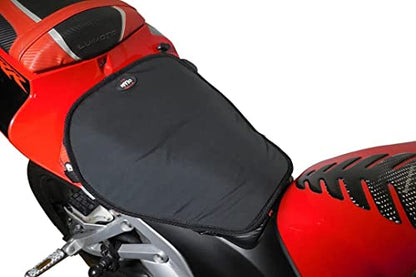 GEARS Heated Seat Pad for Motorcycle, ATV, Scooter & Snowmobile | Universal Fit Heated Seat Pad - Place On Top of Existing Seat | Exterior Warm Seat Cover | 12V Electric Heat Powersport Seat Warmer