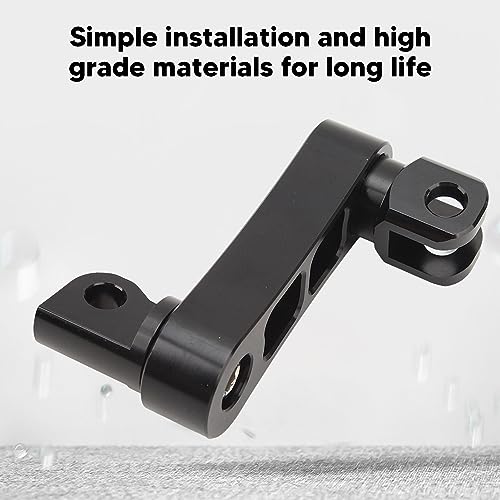 Motorcycle Foot Peg Adjustable Passenger Footpegs Highway Bracket, 360° Rotating Foot Peg Extensions Passenger Highway Peg Clamp Bracket, Sturdy Rustproof Aluminum Foot Peg