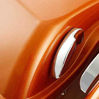 HR3 14SG Amber Whiskey Hard Saddlebags Compatible with 2014 Street Glide FLHX (Replace for OEM) Fit for 2014-2023 Harley Touring Models - color: Amber Whiskey 2014SG