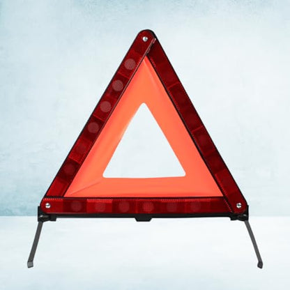 STOBAZA Reflective Emergency Warning Triangle Sign Portable Safety Sign for Roadside Assistance Cars SUVs Trucks High Visibility Automotive Safety Triangle - size: 43.50X37.00X0.50CM