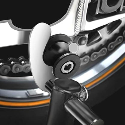 Motorcycle Swing Arm Spools M8 Paddock Slider Stand Bobbins For Z650 RS EX650 Ninja 650KRT 650R Vulcan S 650 VN650 Versys650cc KLE650 2026 2025 2024 Swingarm Spool Accessories (Black) - color: Black