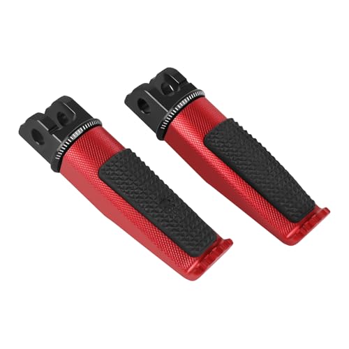Motorcycle Footpegs Front Passenger Foot Pegs Replacement for Honda CB125R CB300R CB1000R CB650F CBF600 CBF100 CBR600F CBR250R CB650R CBR600 CBR100 CBR900 Foot Rests Pedal(red) - color: red