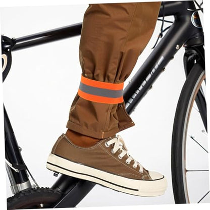 Mipcase 4pcs Adjustable Elastic Arm and Leg Straps for Night Riding Safety Weather Resistant Gear for Mountain Biking and Outdoor Sports