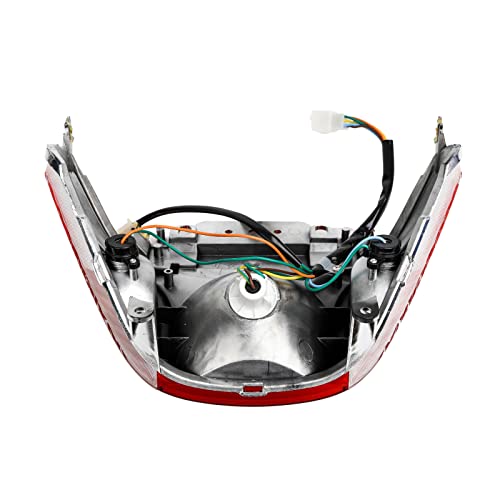 Minho 12V Tail Light Assembly, Integrated Brake & Turn Signal Lamp, Compatible with GY6 4-Stroke 49cc 50cc Chinese Scooter Moped