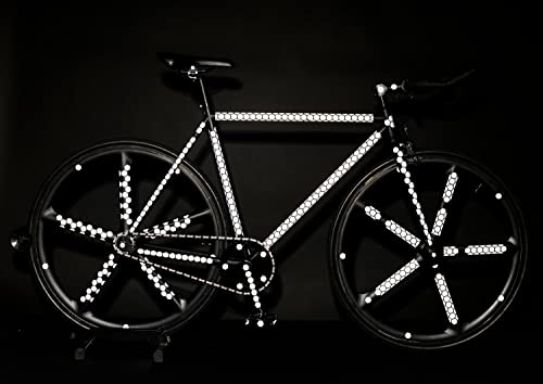 RydeSafe Reflective Decals - Hexagon Kit - Large - color: White