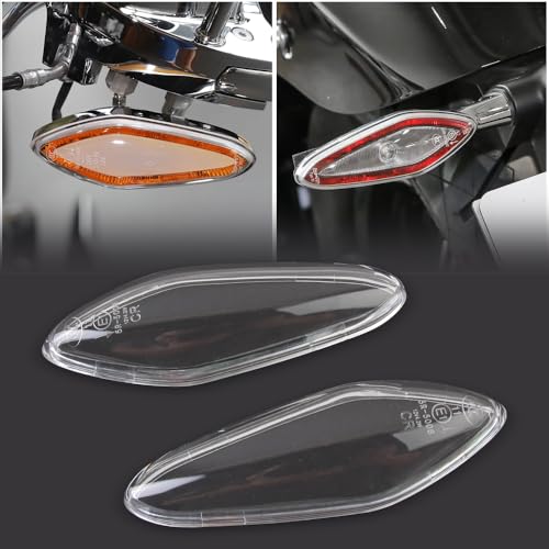 2Pcs Motorcycle Turn Signal Light Lens Covers for BMW R18 Compatible with R 18 Classic Transcontinental Roctane Models 2020-2024 Protective Accessory