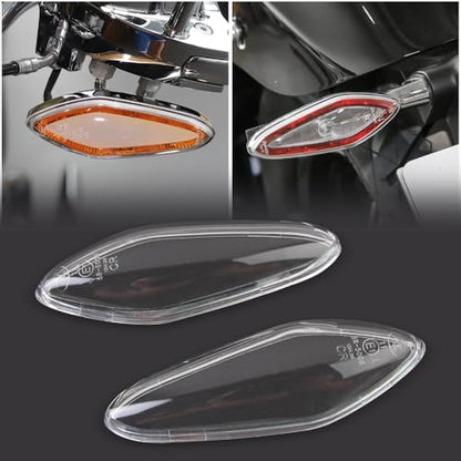 2Pcs Motorcycle Turn Signal Light Lens Covers for BMW R18 Compatible with R 18 Classic Transcontinental Roctane Models 2020-2024 Protective Accessory