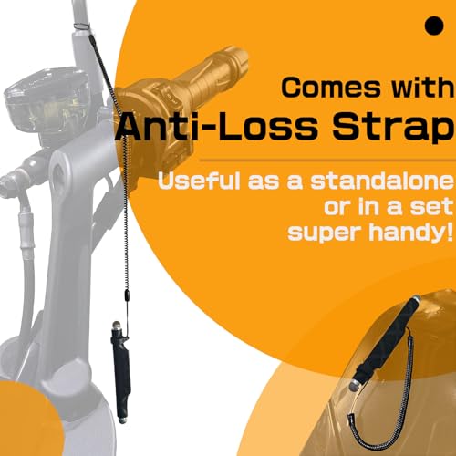 Motorcycle Stylus Pen, Magnetic Stylus for Phone, Glove-Friendly Design, Strong Magnet Hold, Helmet Mount Plate, Anti-Drop Strap, Protective Fuel Tank Film, 5 Colors - color: blue