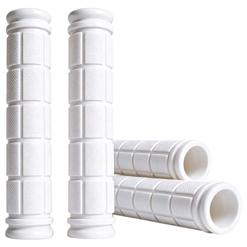 2 Pairs Bike Handlebar Grips for Bikes - color: White