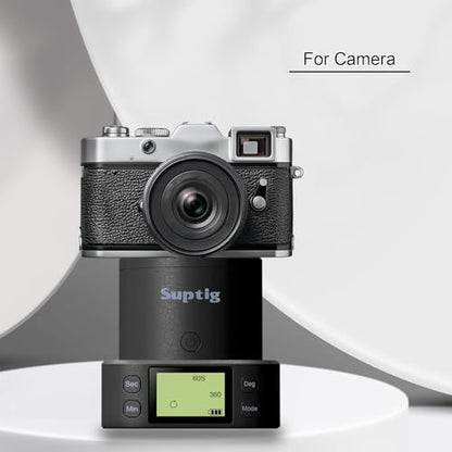 Suptig 360 Degree Tripod Adapter Mount Compatbile for Gopro, Phone Take Photo Or Video, Handle Fan and Product Display Rotation.