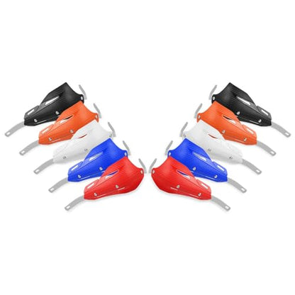 CHIFUN Handguard for 7/8" 22mm and 1 1/8" 28mm Motorcycle Handlebar Brake Lever Protection Hand Guard CNC Aluminum Compatible with ATV Motorbike Motocross Supermoto Racing Dirt Pit Bike - color: White
