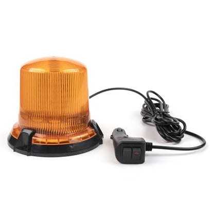 Amber Strobe Beacon Lights Magnetic, 90 LEDs Emergency Flashing Hazard lights, 12V Cigarette Lighter Plug Warning Light for Vehicles, Truck, Pickup, ATV, UTV,Camper,Boat