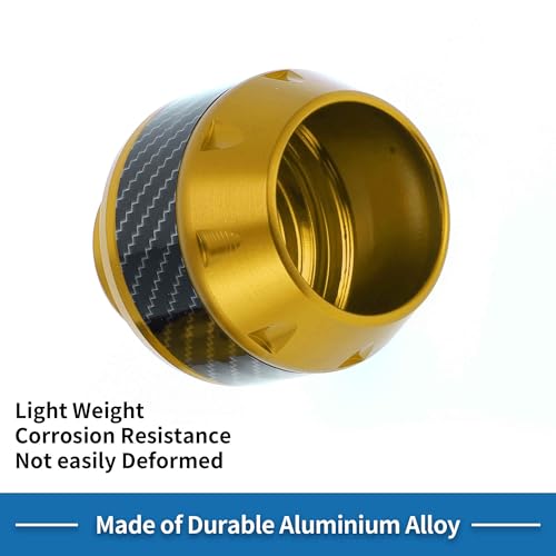 Motorcycle Frame Sliders Falling Protection Wheel Crash Protector Scooter Moped Aluminum Alloy Gold Tone 2 Pcs - color: Gold Tone