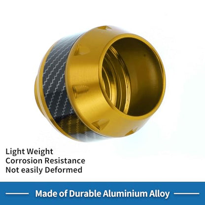 Motorcycle Frame Sliders Falling Protection Wheel Crash Protector Scooter Moped Aluminum Alloy Gold Tone 2 Pcs - color: Gold Tone