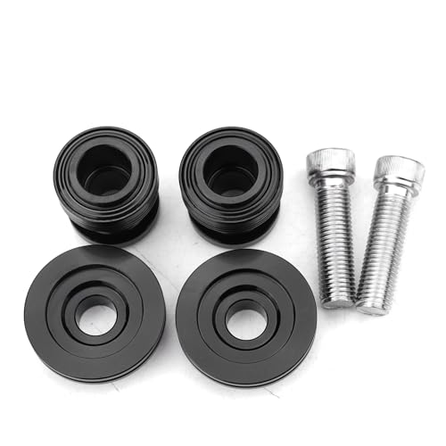 Compatible with 450MT 450NK 450SR 800MT 675SR-R 675SR 700CLX 650GT 800MT-X 650NK Motorcycle M10 Swingarm Spools Rear Stand Screws Sliders (Black) - color: Black