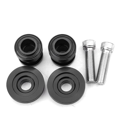 Compatible with 450MT 450NK 450SR 800MT 675SR-R 675SR 700CLX 650GT 800MT-X 650NK Motorcycle M10 Swingarm Spools Rear Stand Screws Sliders (Black) - color: Black