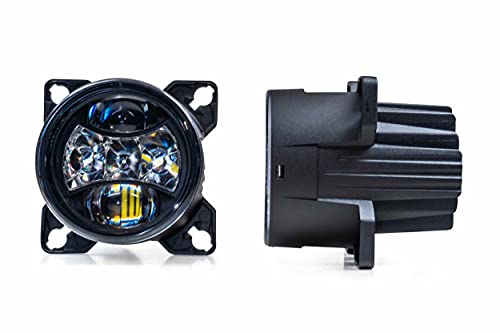 Morimoto BI-LED High/Lowbeam, Sealed3 LED Headlight Housing, Universal 90mm DOT Approved Projector, Ultra Bright Plug and Play Upgrade for Custom Cars, Motorcycles, Motorhomes, Buses, etc. (1x LF802)