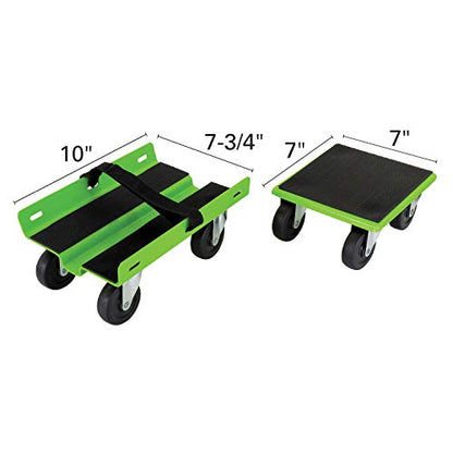Extreme Max 5800.2006 Economy Snowmobile Dolly System - Green - color: Green