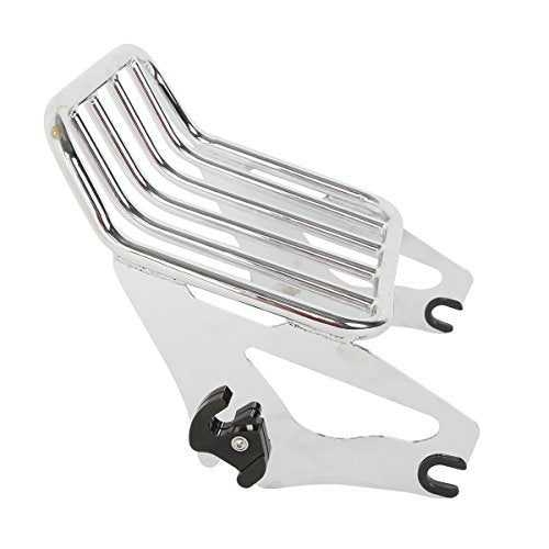 TCT-MOTORPARTS Sissy Bar Upright Passenger Backrest w/Pad Docking Hardware Kits Luggage Rack Fit for Harley Touring Models 2009-2013 - color: Chrome #3(2009-2013)