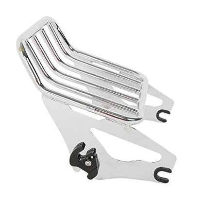 XFMT Motorcycle Detachable Two-Up Luggage Rack for Harley Touring Road King Street Glide Road Glide Electra Glide 2009-Later (Chrome) - color: Curves Luggage Rack-Chrome