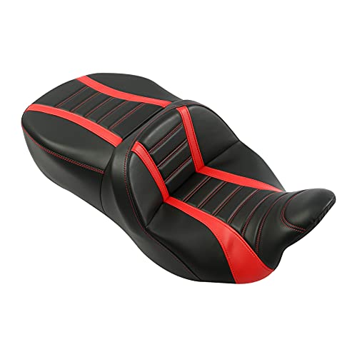 SLMOTO Motorcycle Drive River Seat Hammock Motorcycle Seat Cushion Fit for Harley Touring Road Glide FLTRX 2009-2023 Road Glide Limited FLTRK 2020-2023 Ultra Limited FLHTK 2014-2023 - color: B# Orange