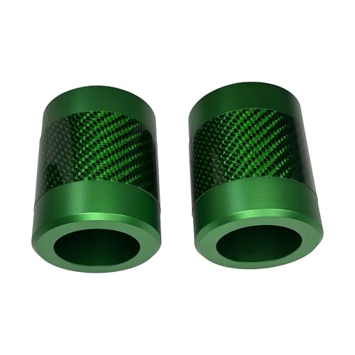 Motorcycle Crash Bar Guard CNC Slider Engine Guard Collision Protector with Green Carbon Fiber Fit for Harley 2024 CVO Road Glide ST,2PCS (Green) - color: Green