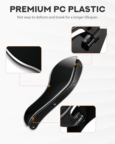 PBYMT Fairing Air Deflectors Side Wings Windshield Adjustable Wind Deflectors Compatible for 2008-2013 Harley Electra Glide Street Glide Trike