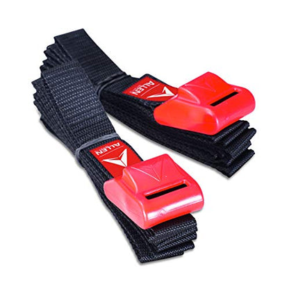 Allen Sports 8 Ft Polyester Cargo Straps With Padded Cam Buckles (500 lb Break Strength), Model 508S