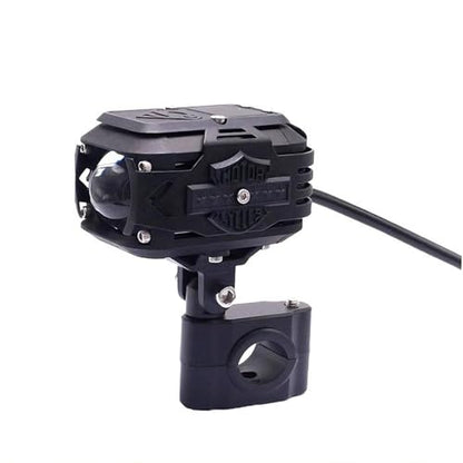 Motorcycle Spotlight Bracket, Adjustable Light Bar Mounting Holder for Driving Fog Lights, Tube Clamp Mounting Bracket Fit 0.7"-1.25" ATV UTV Roll Bar (2 Pcs)