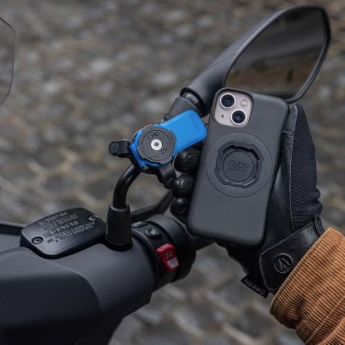 Quad Lock Mirror Motorcycle Phone Mount with Vibration Dampener and MAG Phone Case for Pixel 7 Pro - size: Pixel 7 Pro
