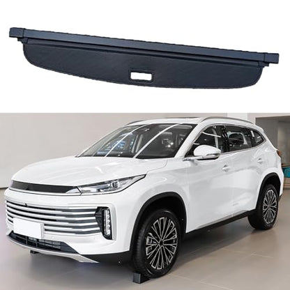 Compatible with Chery Exeed TXL, Car Rear Trunk Cargo Cover Luggage Storage Compartment Organiser, Rack Dividers, Curtain
