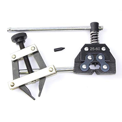 FDJ #25-60 Roller Chain Breaker Cutter Chain Holder Puller Kits Chains Replacement Set
